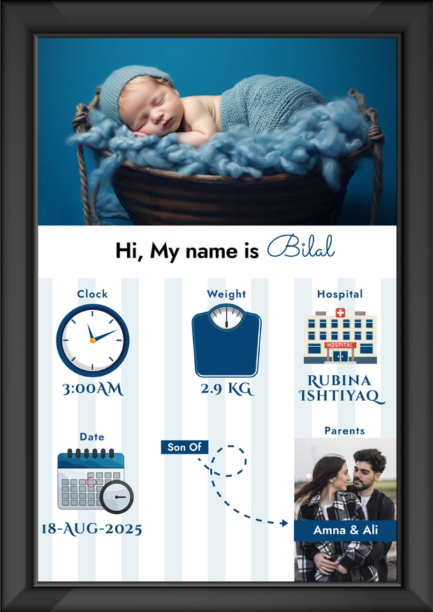 New Born Baby Photo Frame To Store A Memory | Best Customize Gift For New Parents