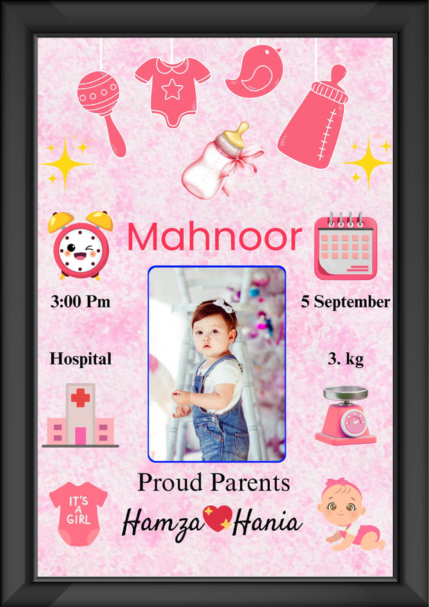 New Born Baby Photo Frame To Store A Memory | Best Customize Gift For New Parents