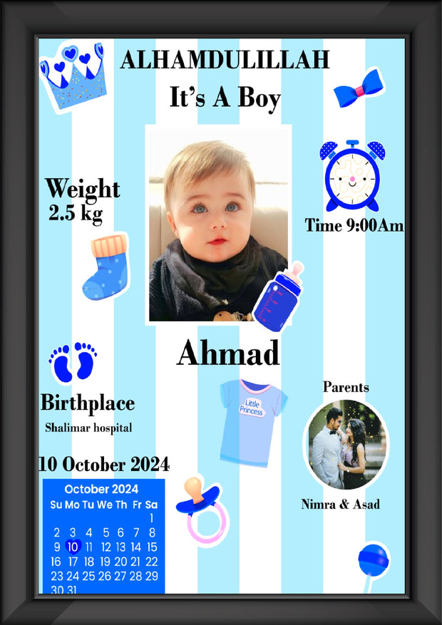 New Born Baby Photo Frame To Store A Memory | Best Customize Gift For New Parents