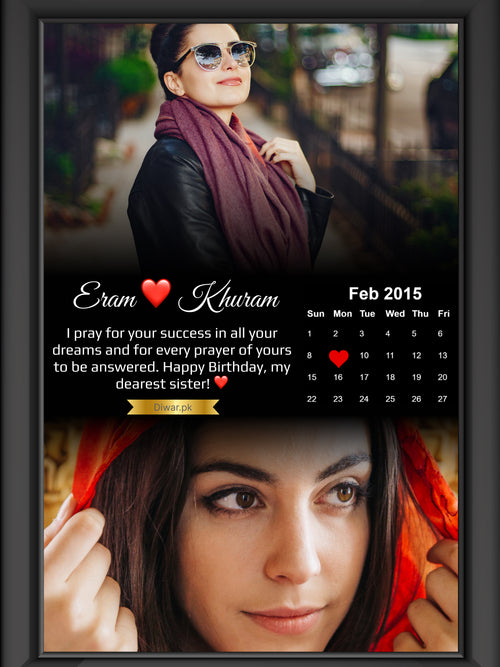 2 Photos Wooden Frame, New Design