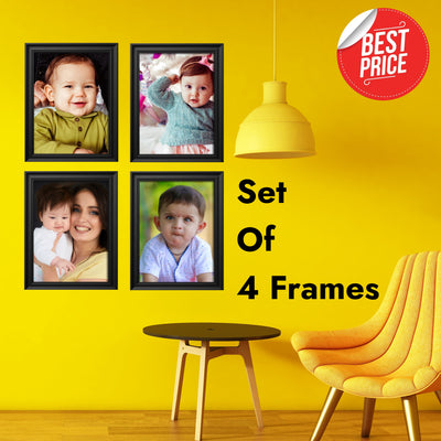 Set of 4 Customize Wooden Frames | Print Your Photos on them.